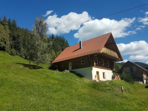 Natural log cabin for self-catering