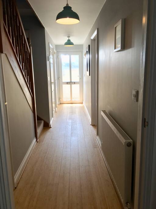 Front door and hallway.