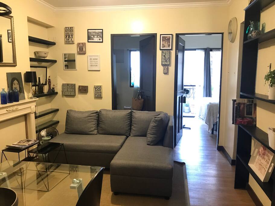 View of Living area and bedrooms