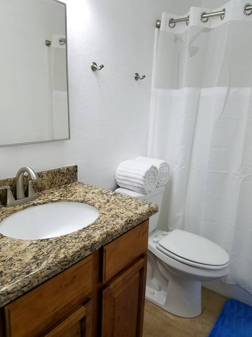 Your private bathroom was just remodeled