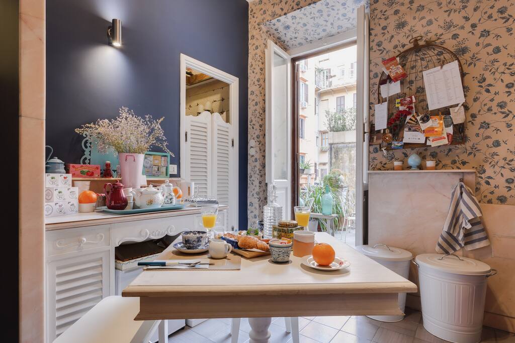 cucina comune per le colazioni