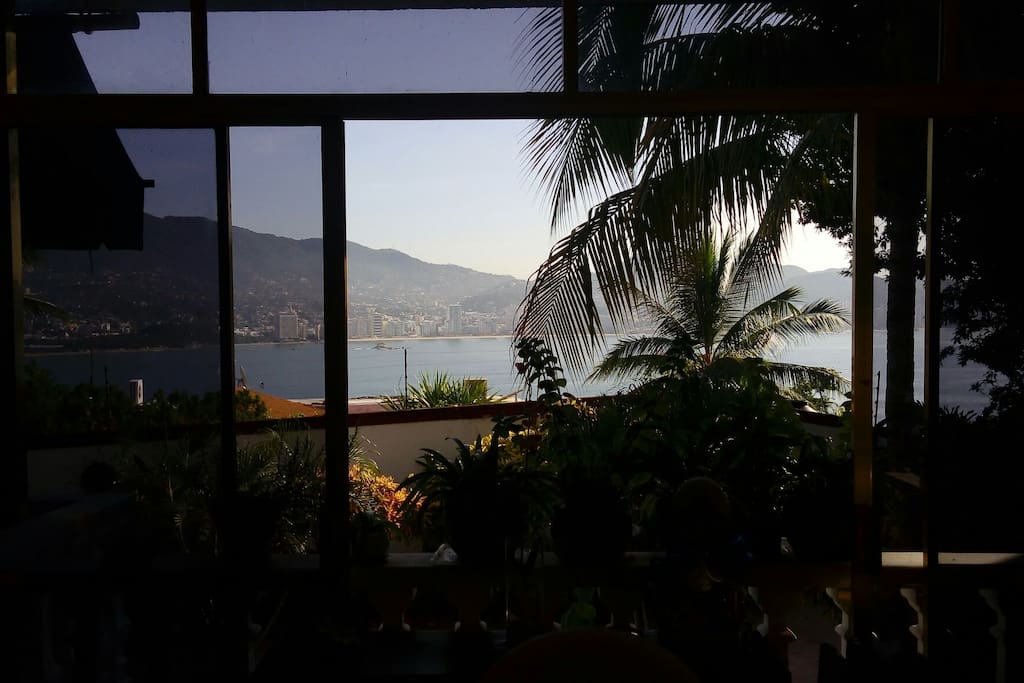 Vista panorámica de la bahía de Acapulco.