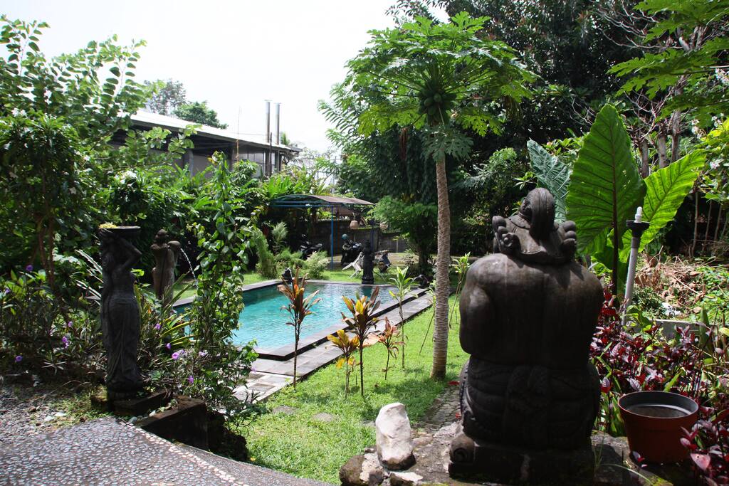 view of the pool view from the terrace of the room