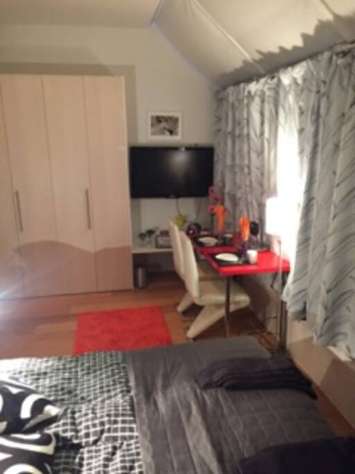 wardrobe and desk