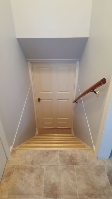 Entrance to InLaw suite. Just 7 steps of stair.