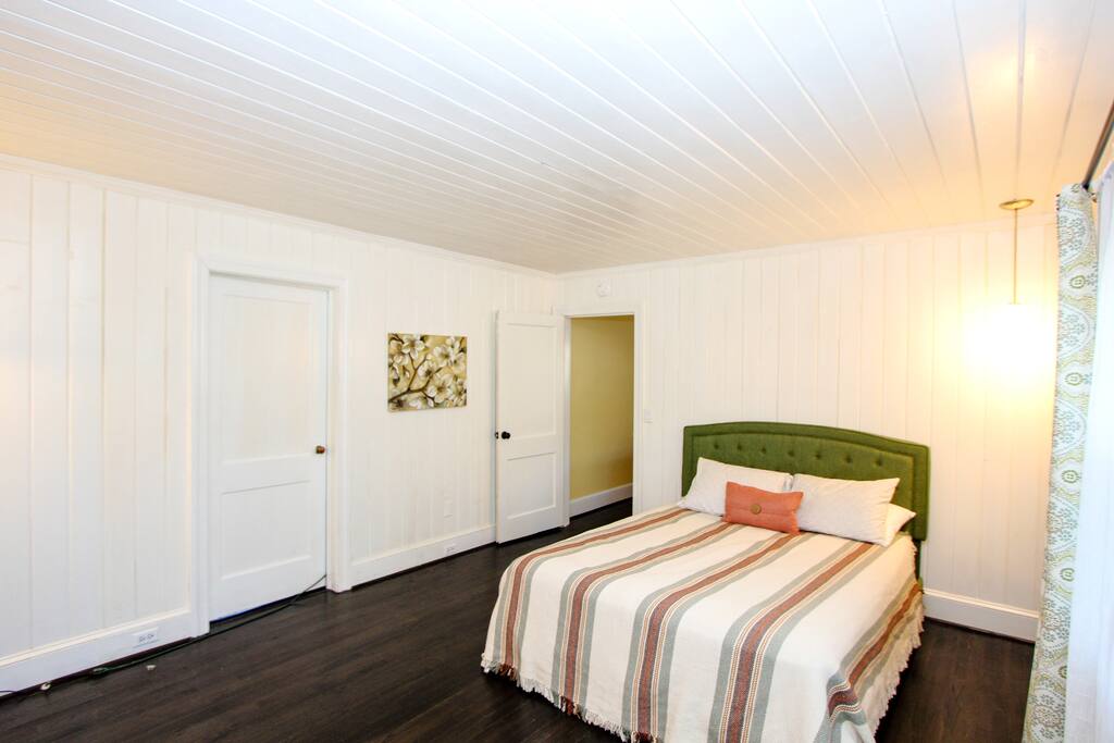 Door opens to joining room and bathroom.