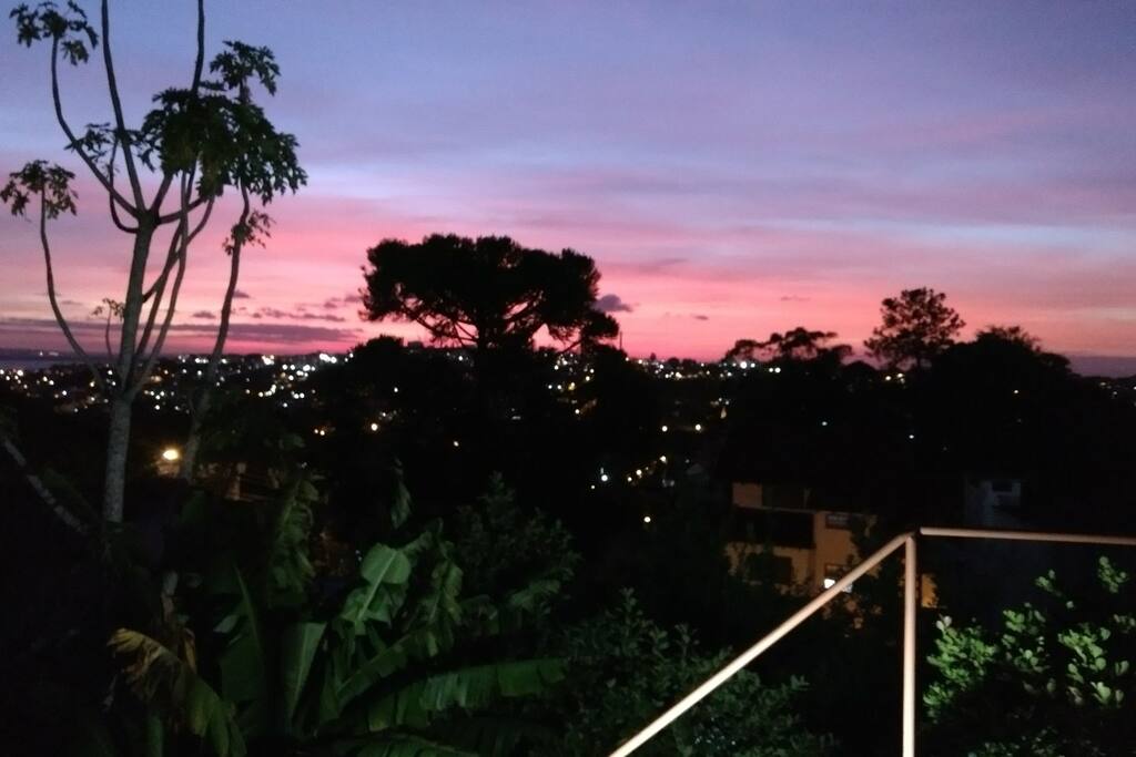 Vista no entardecer