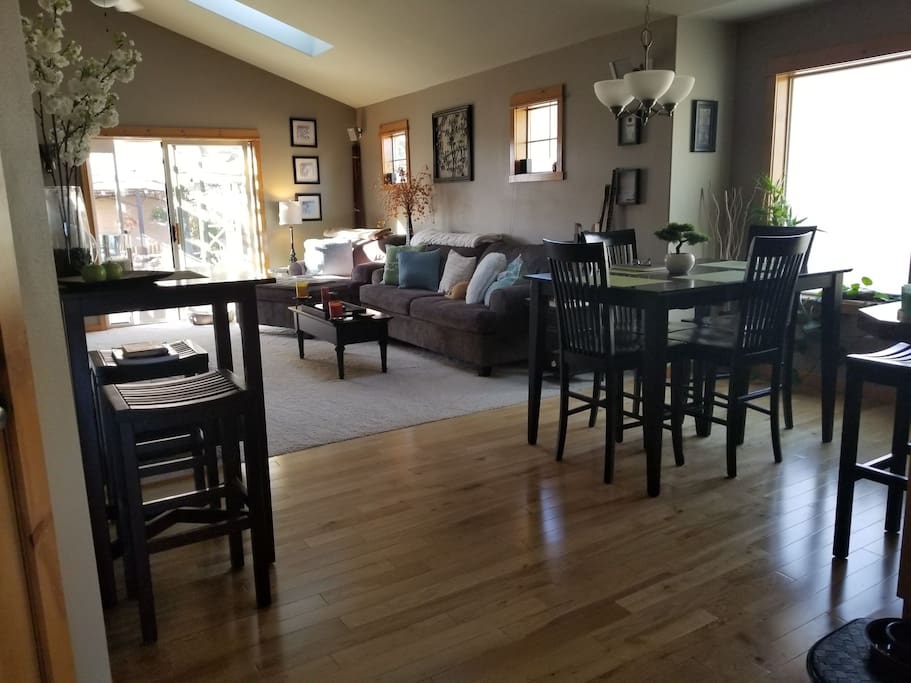 Living, dining, great room