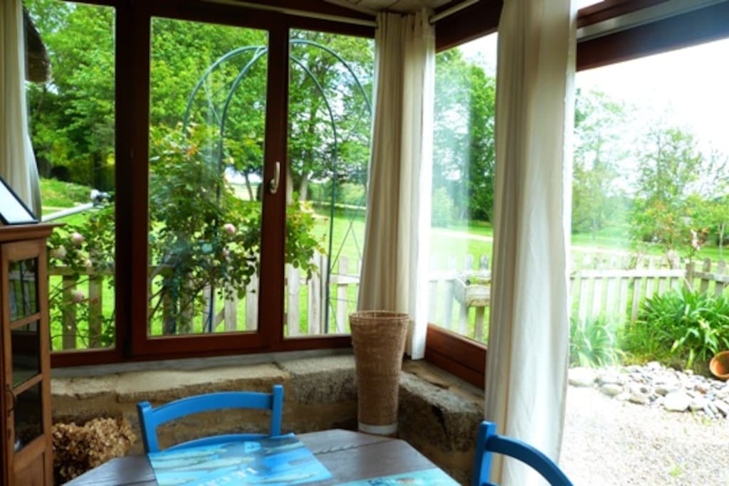 avec toujours une vue sur le jardin
