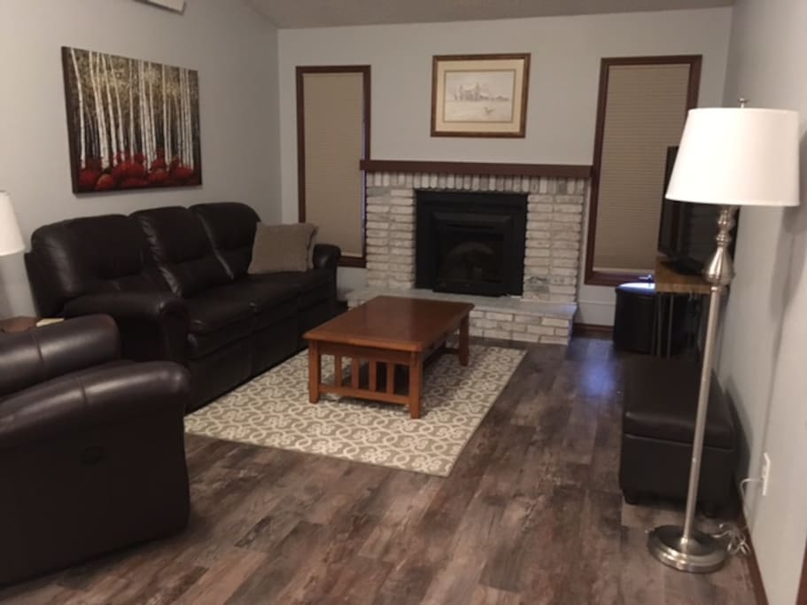 Upstairs living area