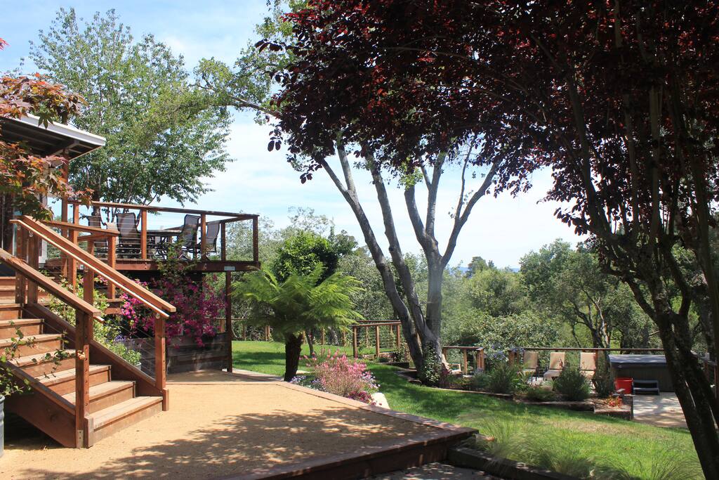 Main entrance, nature abounds