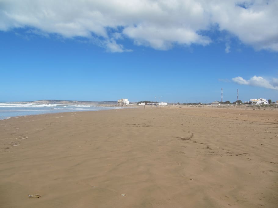 Beautiful endless beach of Sidi Kaouiki