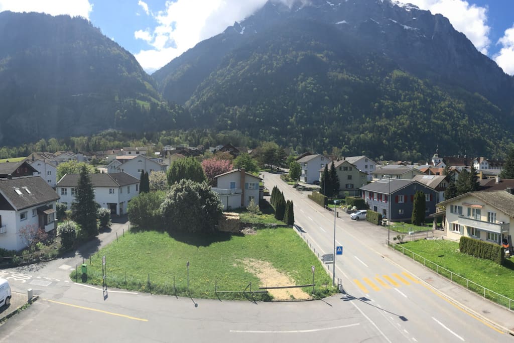 Panoramabild vom Balkon