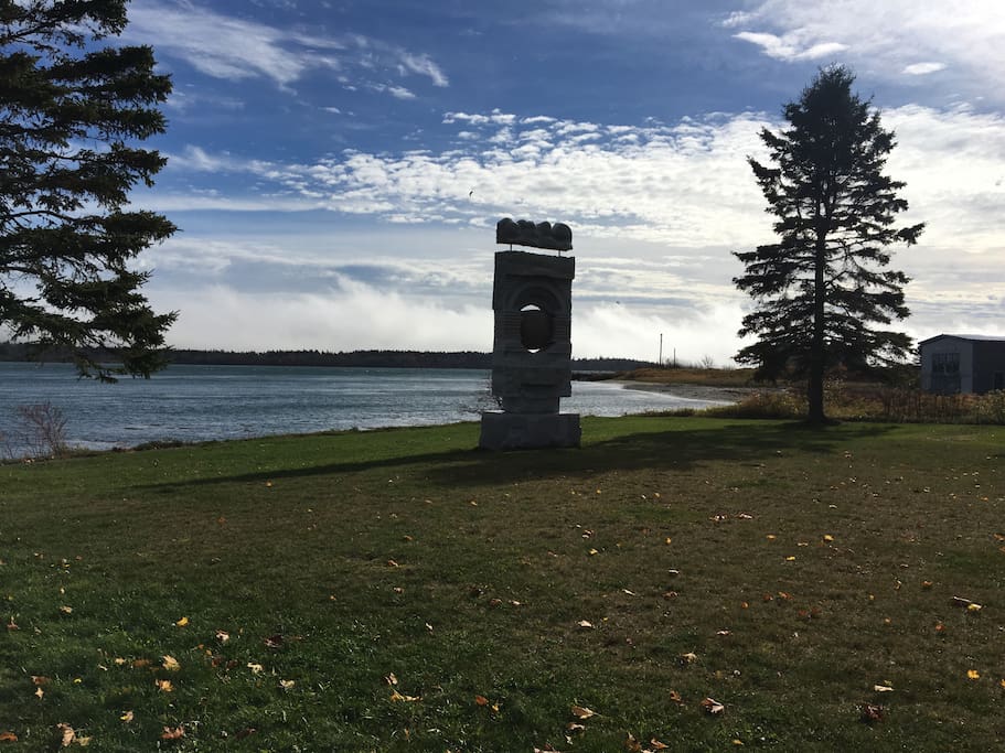 Lubec's Schoodic Sculpture at the town's Stockford Park - outside your door!