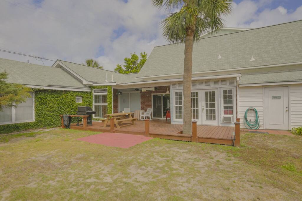 Spacious yard and deck to enjoy the outdoors
