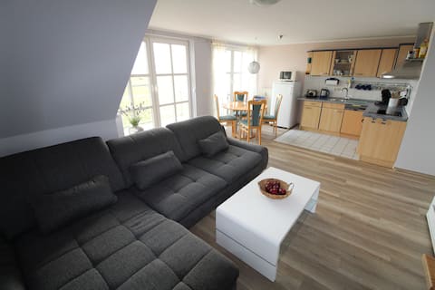 quiet and fantastic with a view over the water