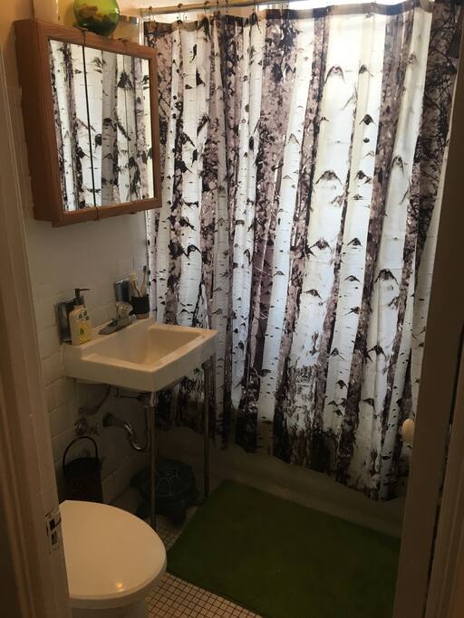 Bathroom with tub/ shower