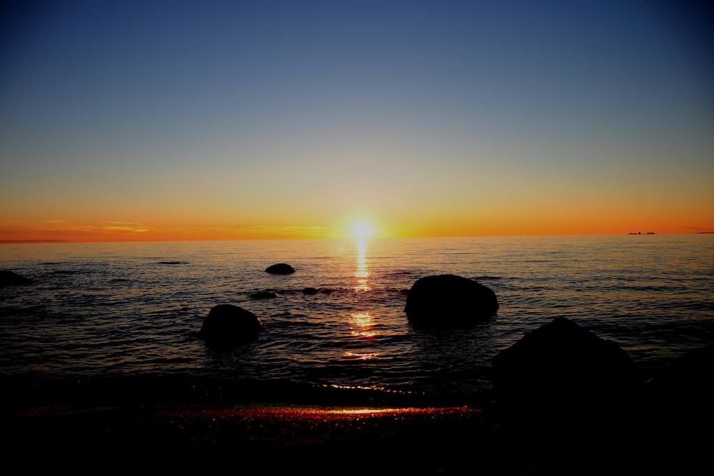 This sunset was taken right in front of our cabana