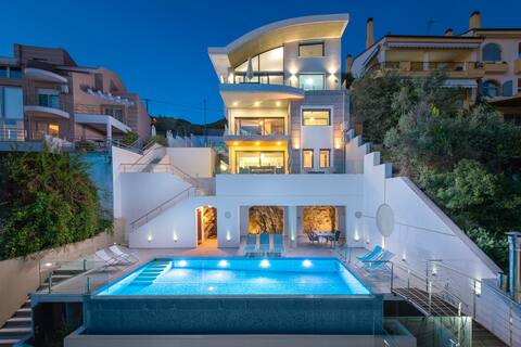 Villa Evian-Luxury Living with a Pool by the Sea