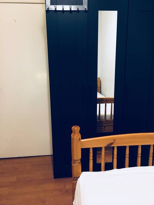 Wardrobe with mirror