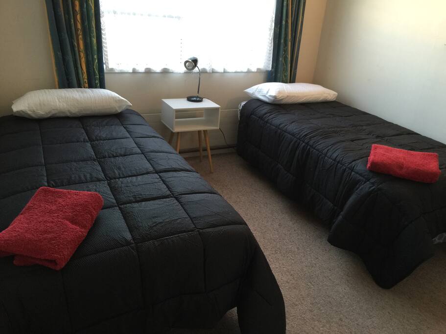 Beds can covert to king.