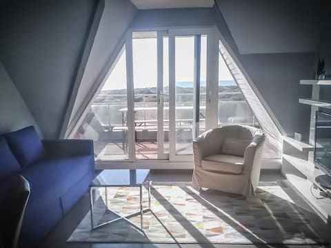 Une vue imprenable sur la plage et les dunes