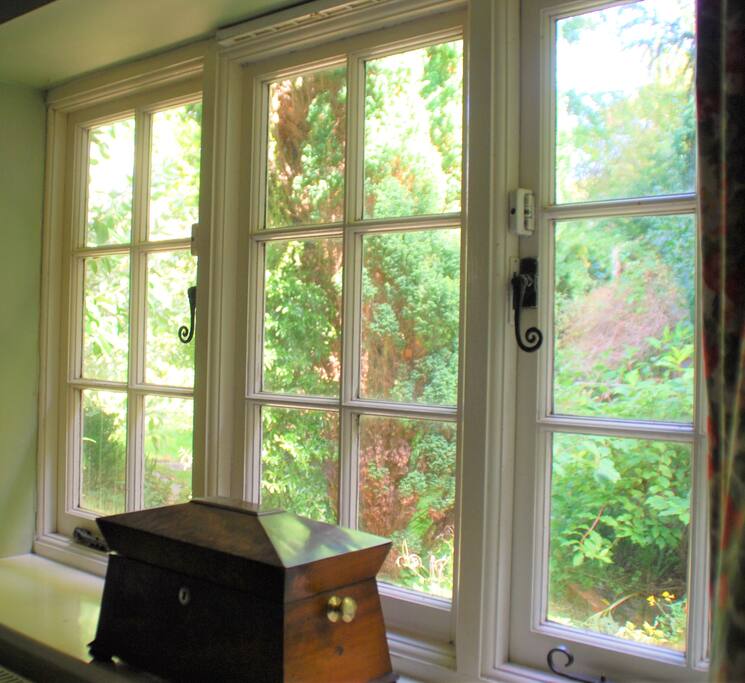 Views into the private garden