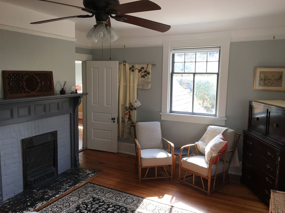 Sitting area in bedroom