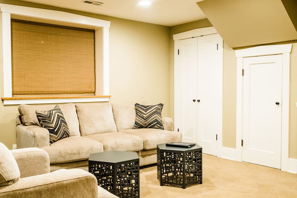 Living room with sleeper sofa