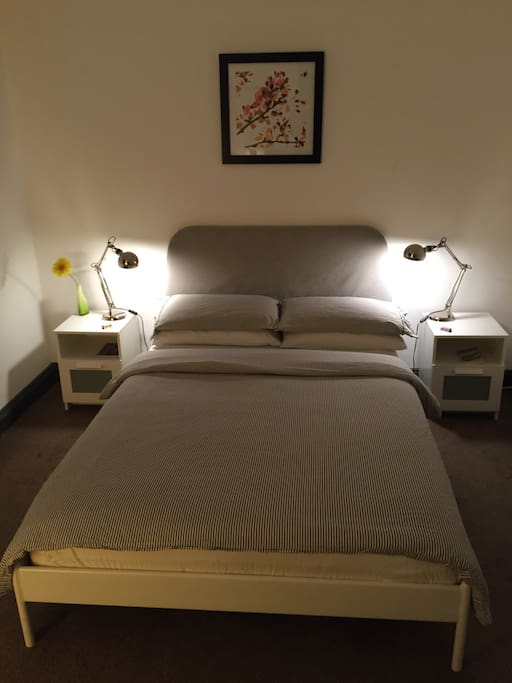 Clean, crisp bed linens :-)