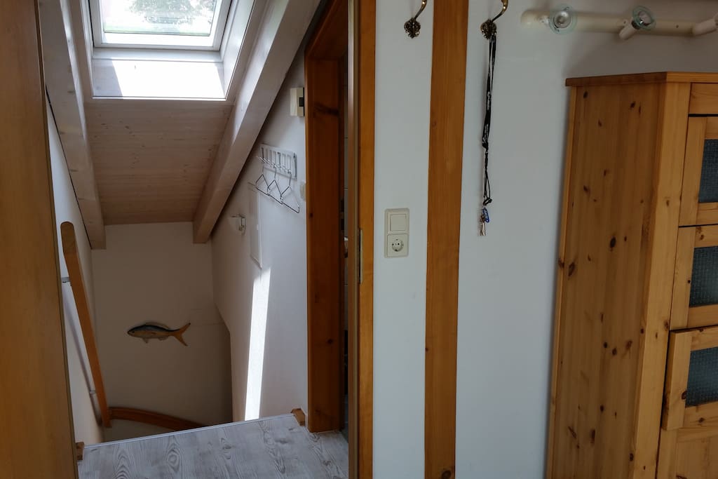 Treppe zur
Dachwohnung
