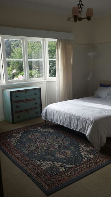 Bay window overlooking the garden