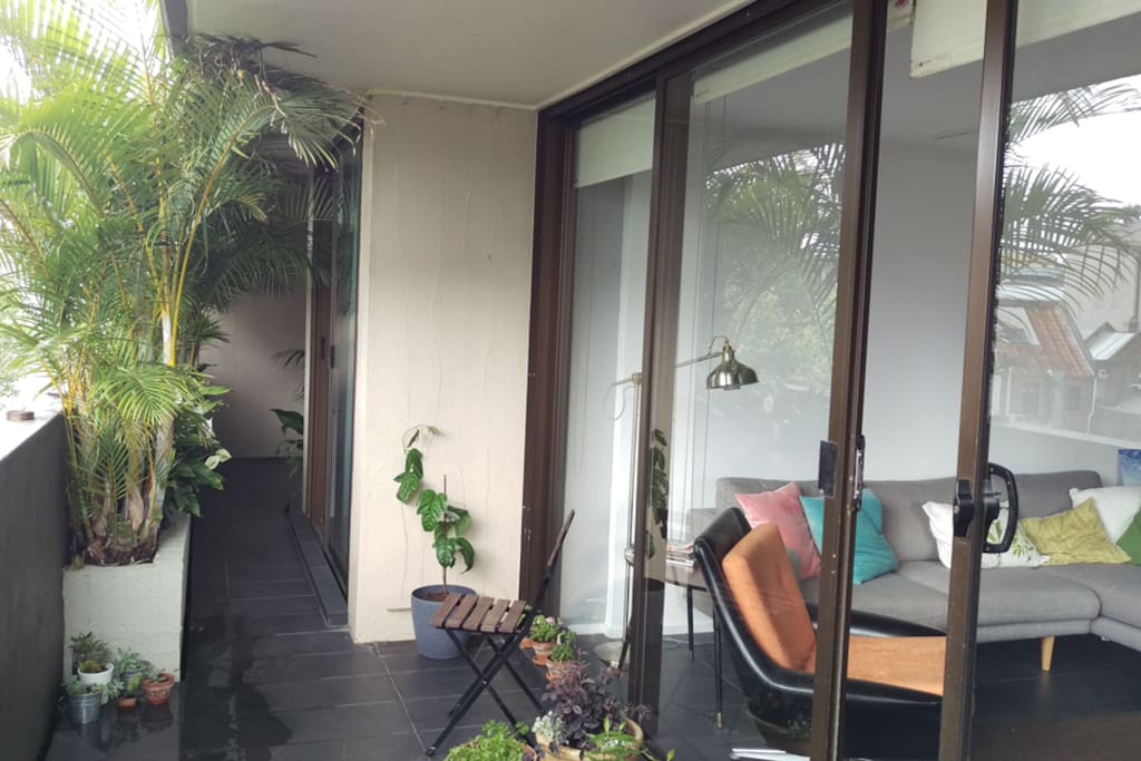 Large planty balcony