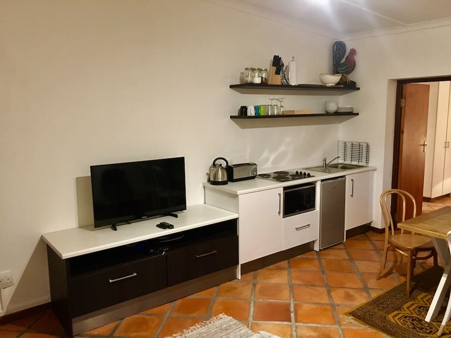 Kitchenette and Satellite television