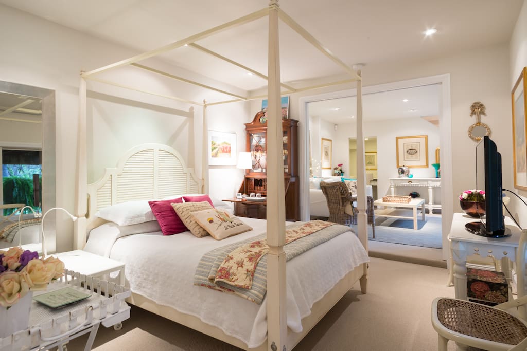 View from bedroom to the living area