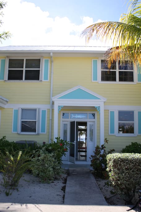 Street side view of the house