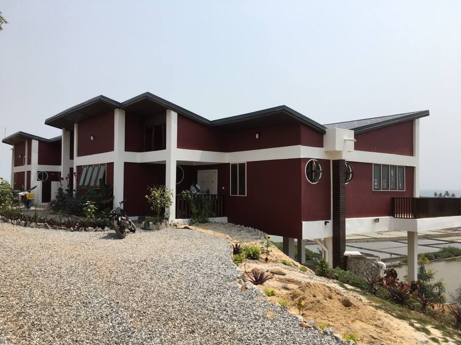 View of our house from the entrance drive way