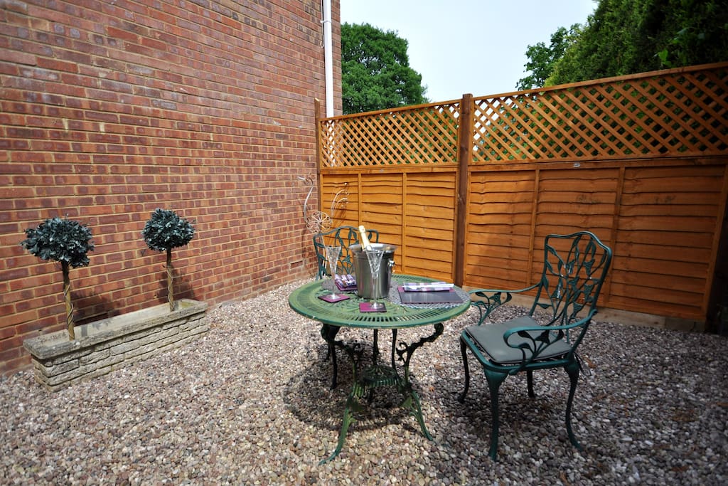 Private rear garden for apartment