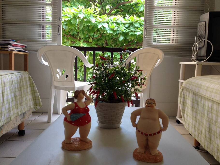 Detalhe da decoração da sala.