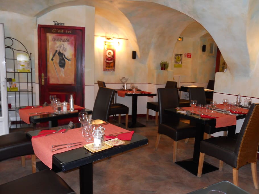 Cosy restaurant.