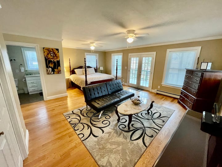 Second Level Master Suite with Private Balcony