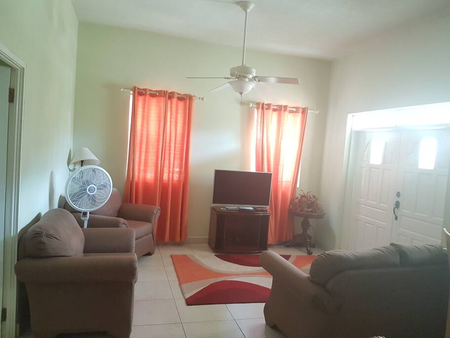 Living area with patio access