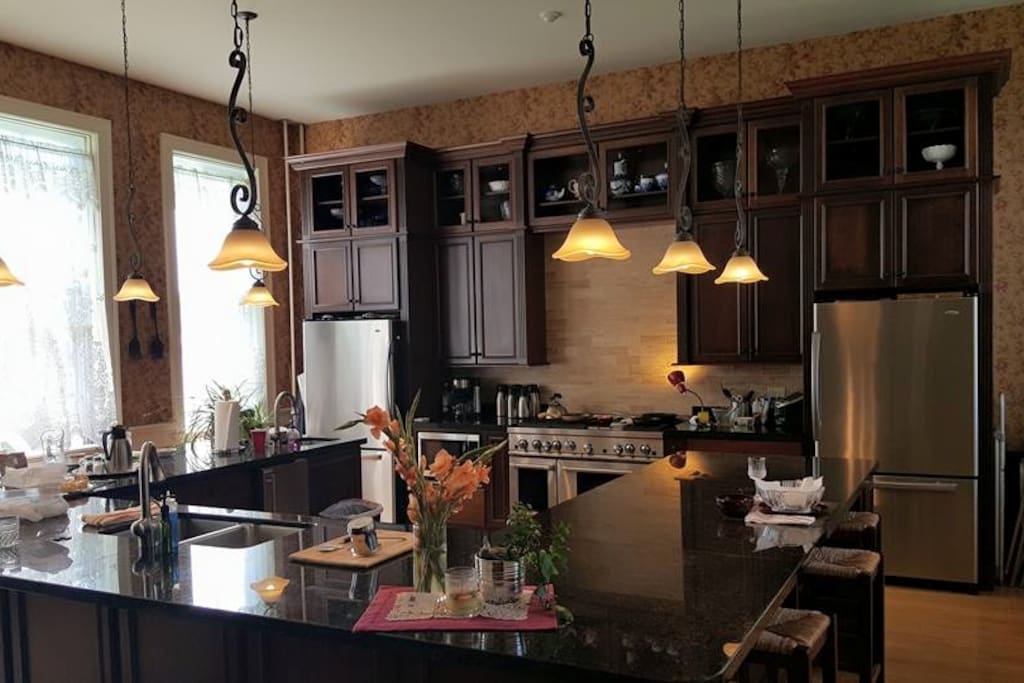 The dream kitchen in a restored 150 year old mansion