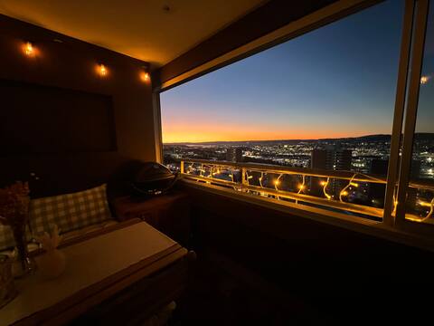Apartment overlooking Oslo (free parking)
