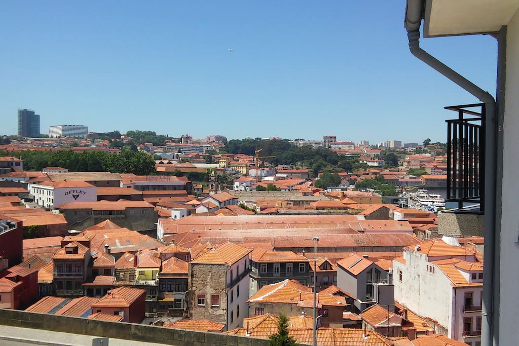 View of the famous Port wine cellars from your balcony