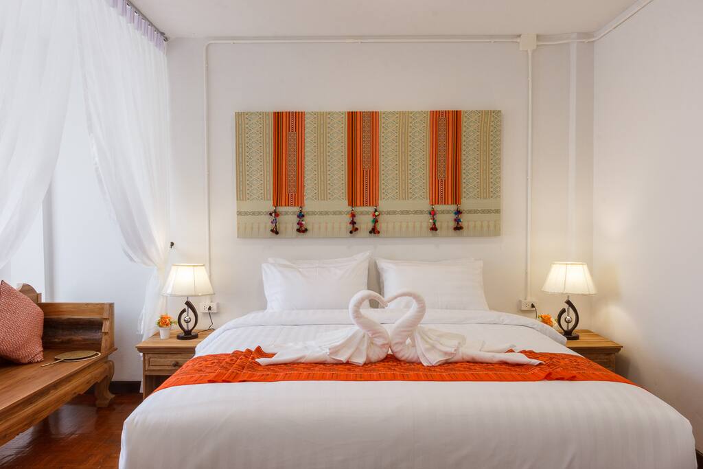 Our guest said " Beds are excellent and softer than most beds in Thailand" ^-^.
