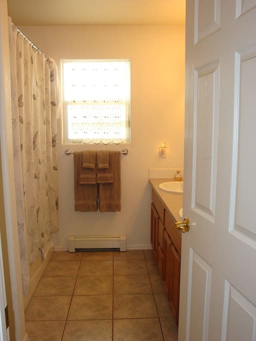 Full Private Bath with tub and shower