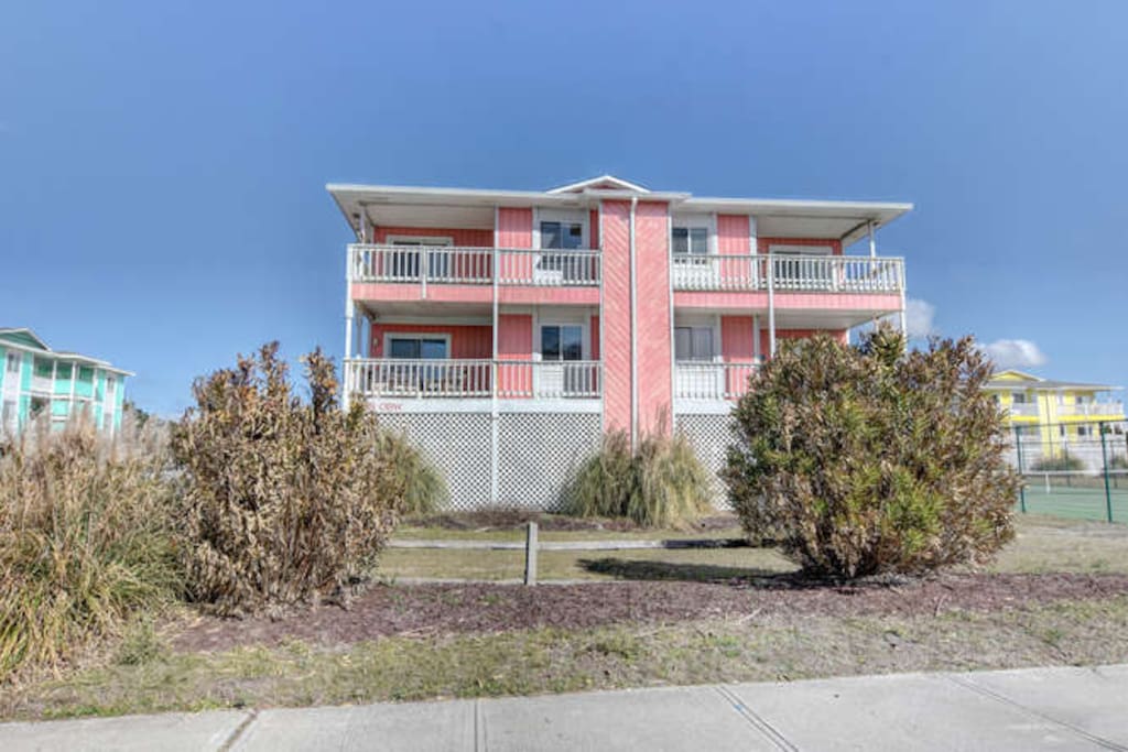 Unobstructed beach views