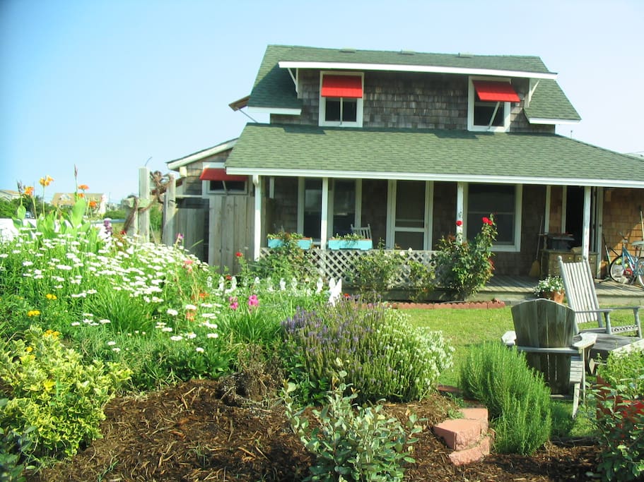 front of cottage