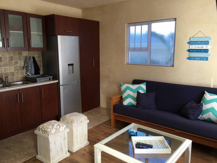 Lounge and kitchen